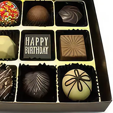 Buangkok flowers  -  Dark Chocolate Box Flower Bouquet/Arrangement