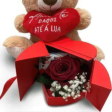 Braga flowers  -  Sweet Valentine's Surprise Flower Bouquet/Arrangement