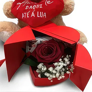 Braga flowers  -  Sweet Valentine's Surprise Flower Bouquet/Arrangement