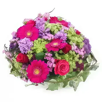 France flowers  -  Vancouver Fuchsia & Mauve Floral Arrangement Flower Delivery