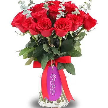 Garhoud flowers  -  Vase of Love Flower Bouquet/Arrangement
