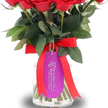 Garhoud flowers  -  Vase of Love Flower Bouquet/Arrangement