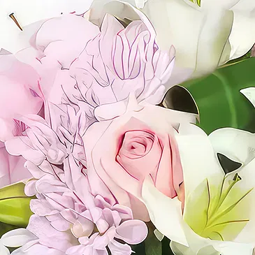 Bayonne flowers  -  Velor Rose Flower Arrangement Flower Bouquet/Arrangement
