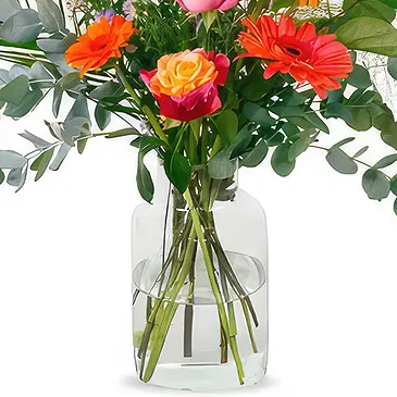 Holland Blumen Florist- Korallenzauber-Melodie Bouquet/Blumenschmuck