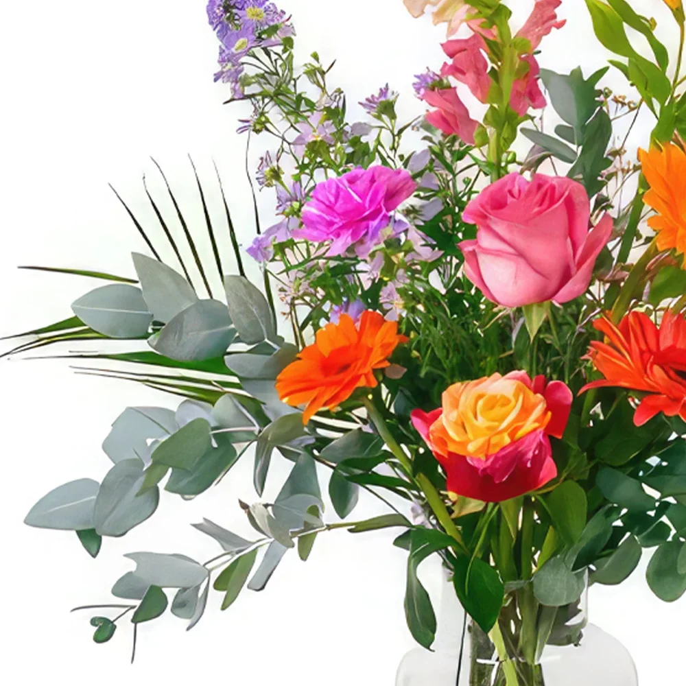 fleuriste fleurs de Groningen- Mélodie de charme de corail Bouquet/Arrangement floral