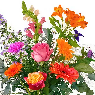 Holland Blumen Florist- Korallenzauber-Melodie Bouquet/Blumenschmuck