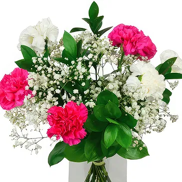 Greece flowers  -  Pink & White Flower Bouquet/Arrangement