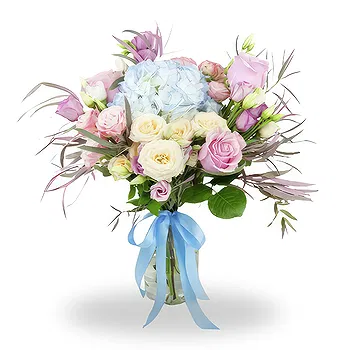 Norway flowers  -  Vibrant Hydrangea and Rose Bouquet Flower Delivery