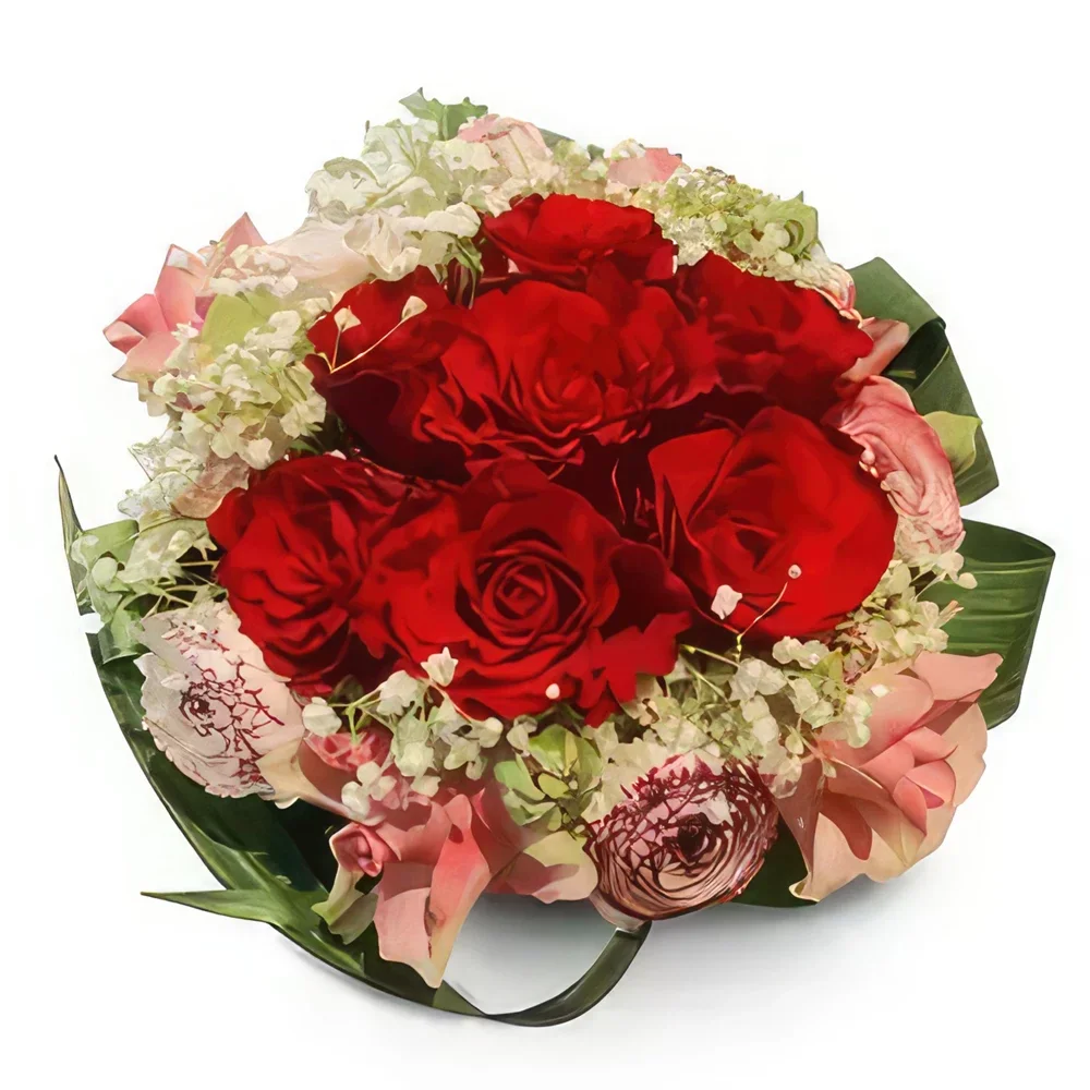 Krakkó-virágok- Kis szívek Virágkötészeti csokor