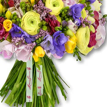 Garhoud flowers  -  Vibrant Spring Flower Arrangement Flower Bouquet/Arrangement