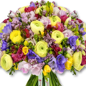 Garhoud flowers  -  Vibrant Spring Flower Arrangement Flower Bouquet/Arrangement