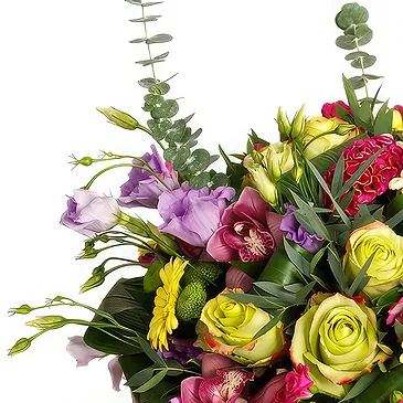 Oman flowers  -  Yellow pink and purple flowers Flower Bouquet/Arrangement