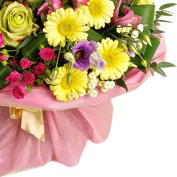 Oman flowers  -  Yellow pink and purple flowers Flower Bouquet/Arrangement