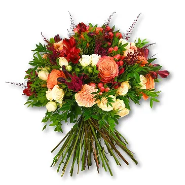 United Arab Emirates flowers  -  Warm Peach and Pink Floral Bouquet Flower Bouquet/Arrangement