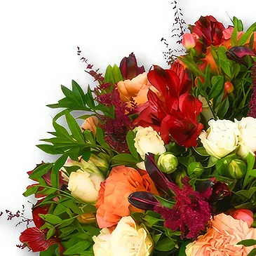 United Arab Emirates flowers  -  Warm Peach and Pink Floral Bouquet Flower Bouquet/Arrangement