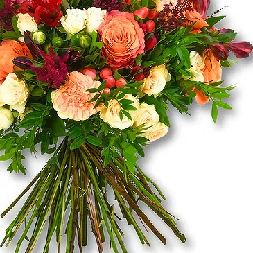 United Arab Emirates flowers  -  Warm Peach and Pink Floral Bouquet Flower Bouquet/Arrangement