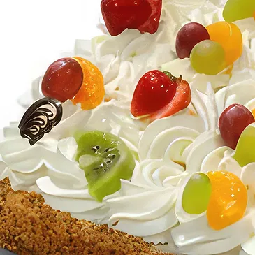 Amsterdam Blumen Florist- Schlagsahne-Torte „Vollfrucht“ Bouquet/Blumenschmuck