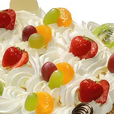 Amsterdam Blumen Florist- Schlagsahne-Torte „Vollfrucht“ Bouquet/Blumenschmuck