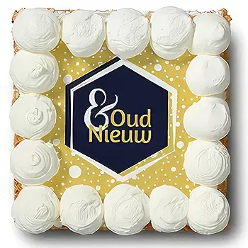 Amsterdam flowers  -  Whipped cream cake 'New year's eve' Flower Delivery