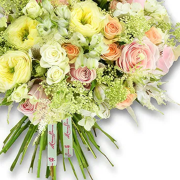 fleuriste fleurs de Ville internet de Dubaï- Bouquet de roses de jardin blanches et blush Bouquet/Arrangement floral