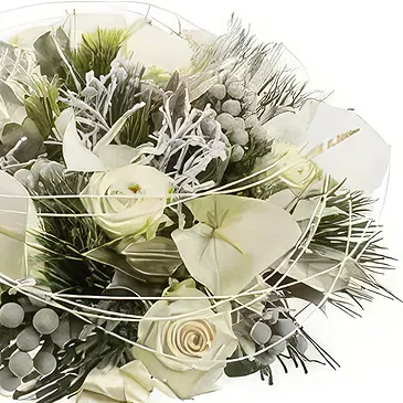 fiorista fiori di Industrial Estate- Bianco Natale Bouquet floreale