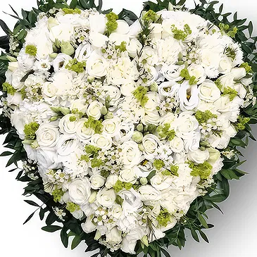 Verossaz flowers  -  White Heart Flower Bouquet/Arrangement
