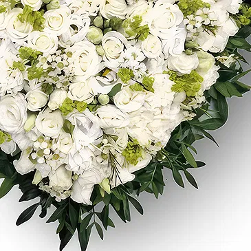 Verossaz flowers  -  White Heart Flower Bouquet/Arrangement