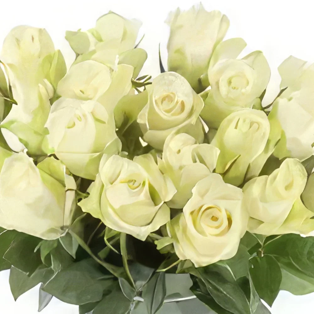 דורטמונד פרחים- תמימות לבנה זר פרחים/סידור פרחים