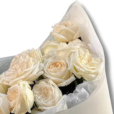 Garhoud flowers  -  White O'Hara Roses Bouquet Flower Bouquet/Arrangement