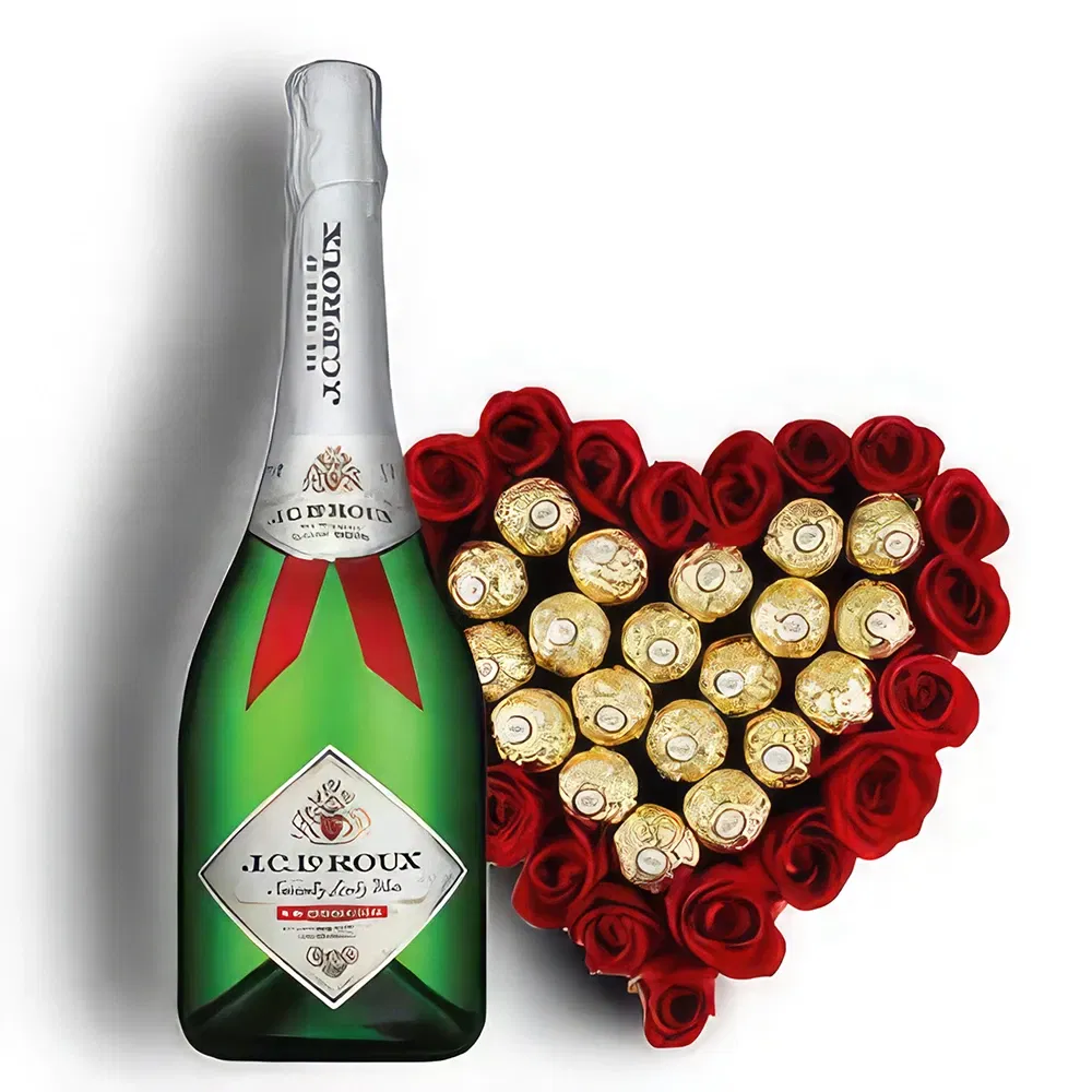 Pretoria bloemen bloemist- Ferrero chocolaatjes Hart