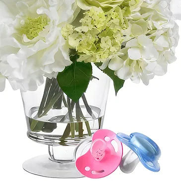 Osidda flowers  -  Bouquet of White Flowers with Pacifier Flower Bouquet/Arrangement