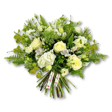 United Arab Emirates flowers  -  White Roses and Alstroemeria Bouquet  Flower Bouquet/Arrangement