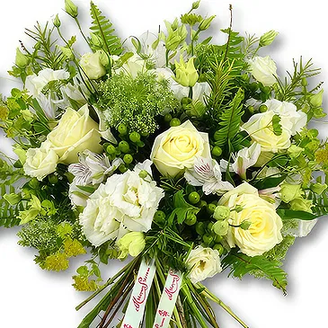 United Arab Emirates flowers  -  White Roses and Alstroemeria Bouquet  Flower Bouquet/Arrangement