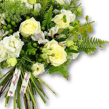 United Arab Emirates flowers  -  White Roses and Alstroemeria Bouquet  Flower Bouquet/Arrangement