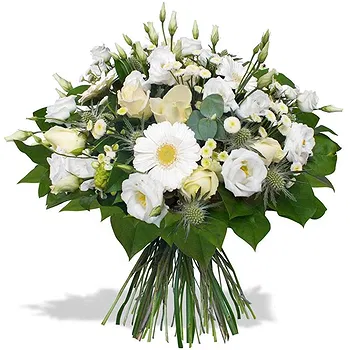 San Marino flowers  -  Bouquet of white flowers for wedding Delivery