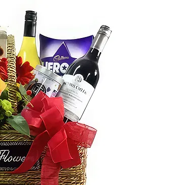 Buangkok flowers  -  Floral Decorated Christmas Hamper Flower Bouquet/Arrangement