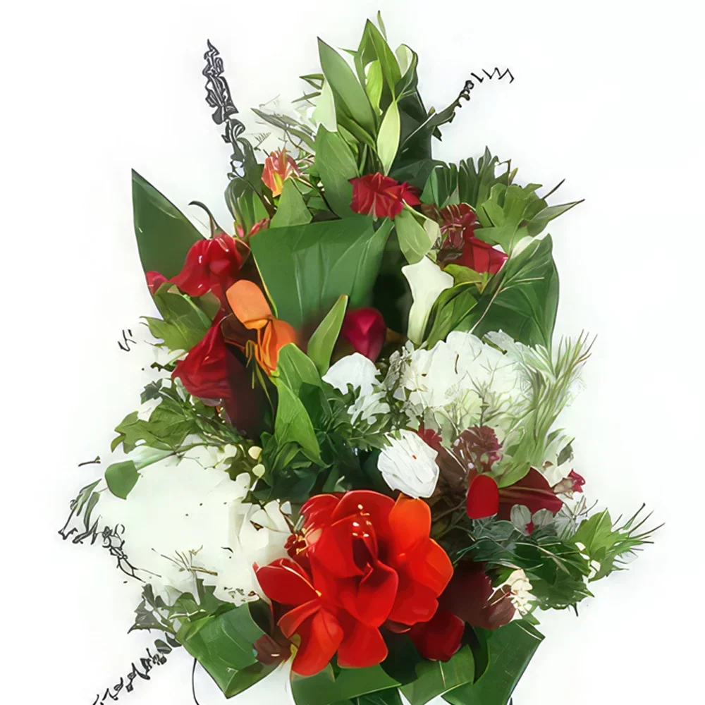 flores Montpellier floristeria -  Corona de flores cosidas de Hestia Ramo de flores/arreglo floral