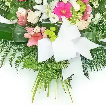 Le François flowers  -  Wreath of pink & white flowers Flower Bouquet/Arrangement