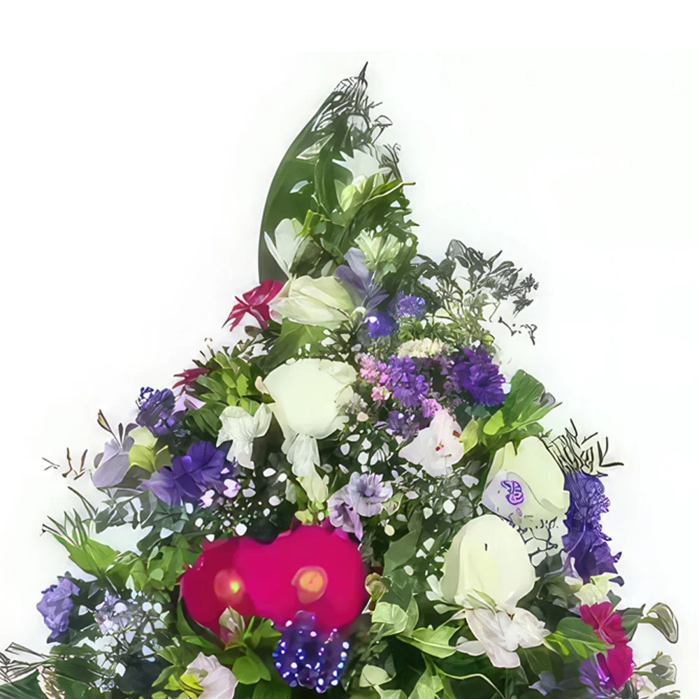 flores de Marselha- Coroa de flores costuradas Themis Bouquet/arranjo de flor