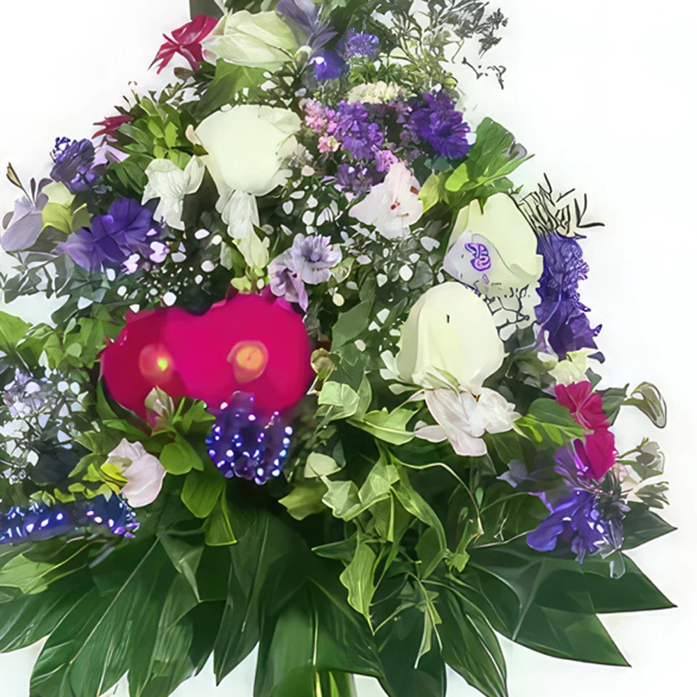 Λιλ λουλούδια- Στεφάνι από τη Θέμιδα ραμμένα λουλούδια Μπουκέτο/ρύθμιση λουλουδιών
