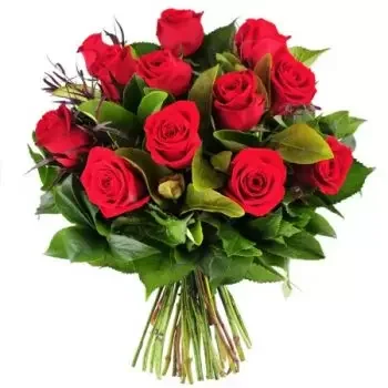 بائع زهور ليما- 12 الورود الحمراء زهرة التسليم