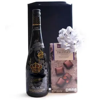 Serbia flowers  -  Non-alcoholic Cider And Chocolate Truffles Se