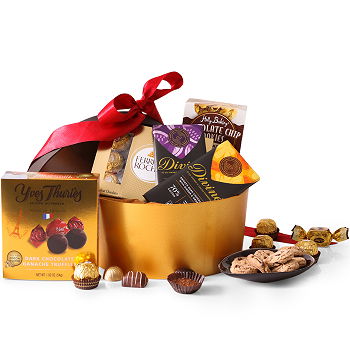 flores de Alummot- Bilhete dourado Flor Entrega