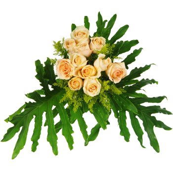 Brunei flowers  -  Peaches and Green Bouquet Flower Delivery