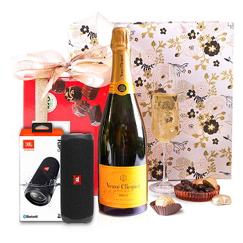 Norway flowers  -  Veuve Clicquot Symphony Set with JBL Flip 5 Flower Delivery