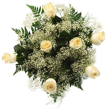 Paraguay flowers  -  Whispers in White Bouquet Flower Delivery