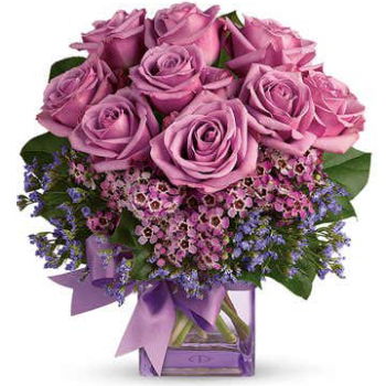 USA, United States flowers  -  Royal Purple Petals Baskets Delivery