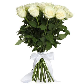 Μπέργκεν λουλούδια- Μπουκέτο από δώδεκα παρθένα τριαντάφυλλα
