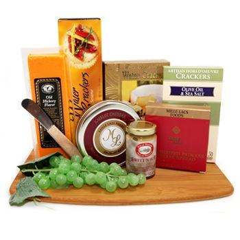 USA, United States flowers  -  Cheese Board Delights Baskets Delivery