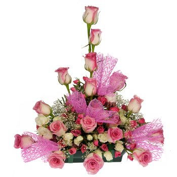 American Samoa flowers  -  Rose Explosion Centerpiece Flower Delivery
